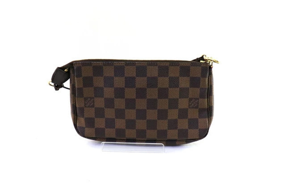 LOUIS VUITTON Bag Pochette Accessoires Pouch Clutch handle Damier